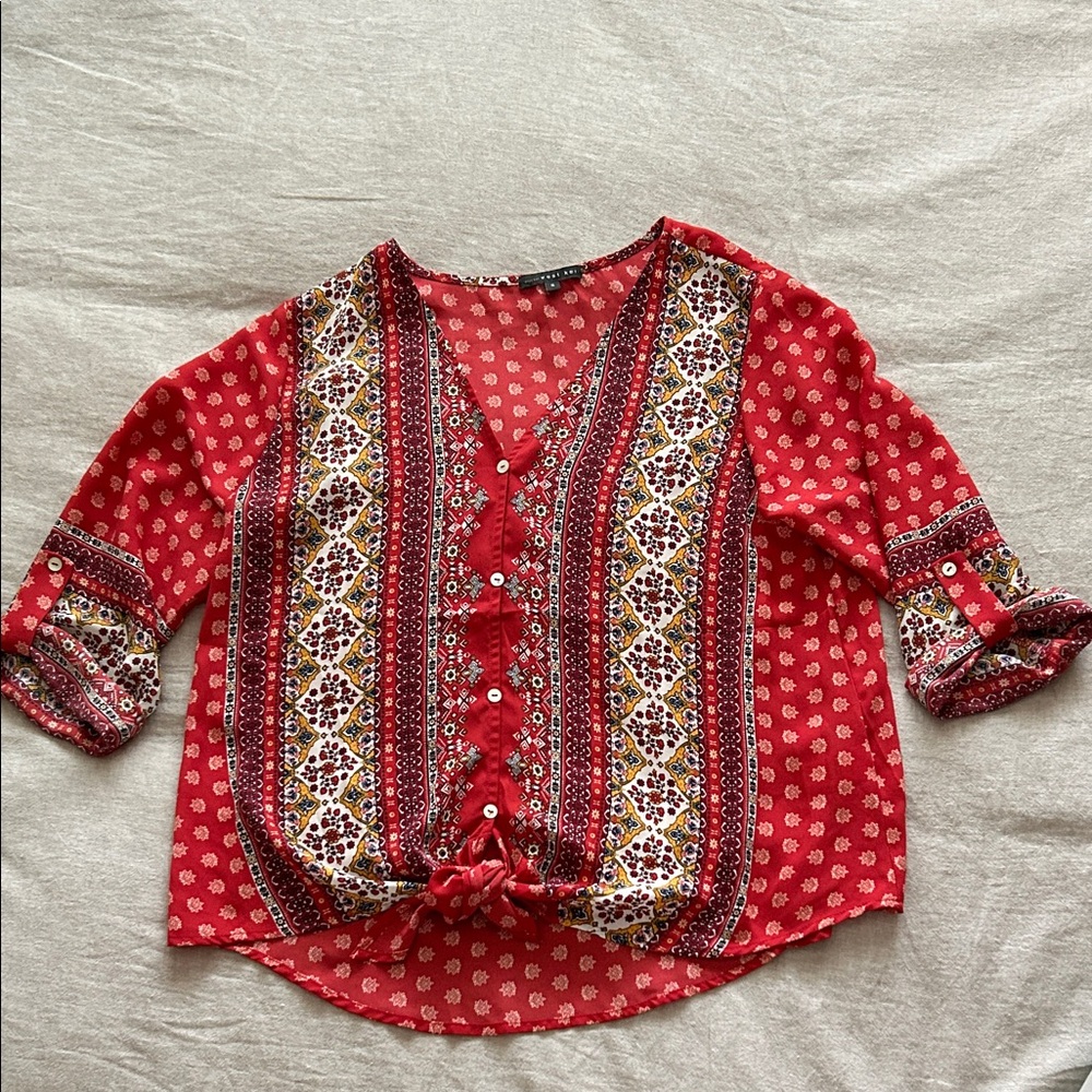 West Kei Multicolor Bohemian Blouse